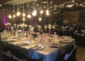 Wedding table at Starfire Event Center